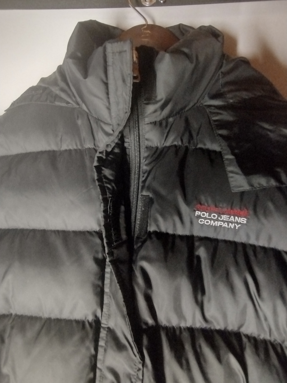 Ralph Lauren Polo Jeans Company Black Quilted Puffer Jacket